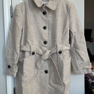 New York & Company Beige Textured Jacket
